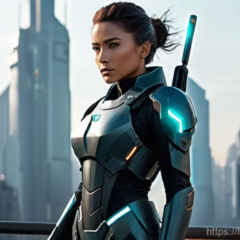 승리의여신 니케 리세마라 방법 - **Prompt 1: Futuristic Combat Specialist**
A dynamic, full-body shot of a female character, appr...