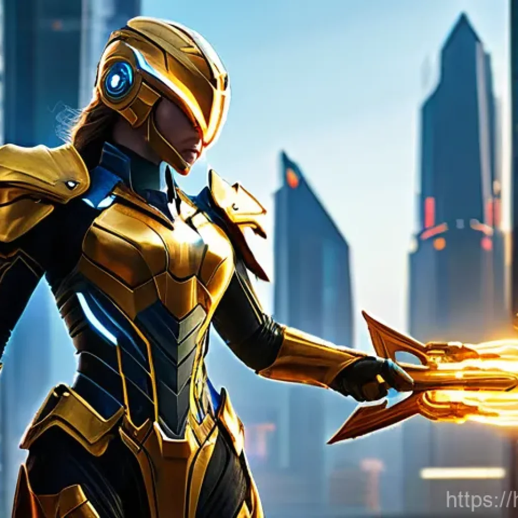 승리의여신 니케 버프 및 디버프 정리 - **Prompt 1: Empowered Heroine Receiving Buffs**
"A stunning female warrior, adorned in highly de...