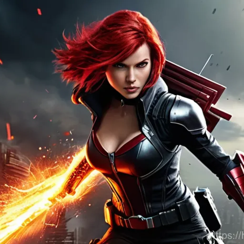 승리의여신 니케 공략 순위표 - **Prompt for a DPS Nikke (e.g., Scarlet, Red Hood, Alice):**
"A powerful female Nikke, in a dyna...