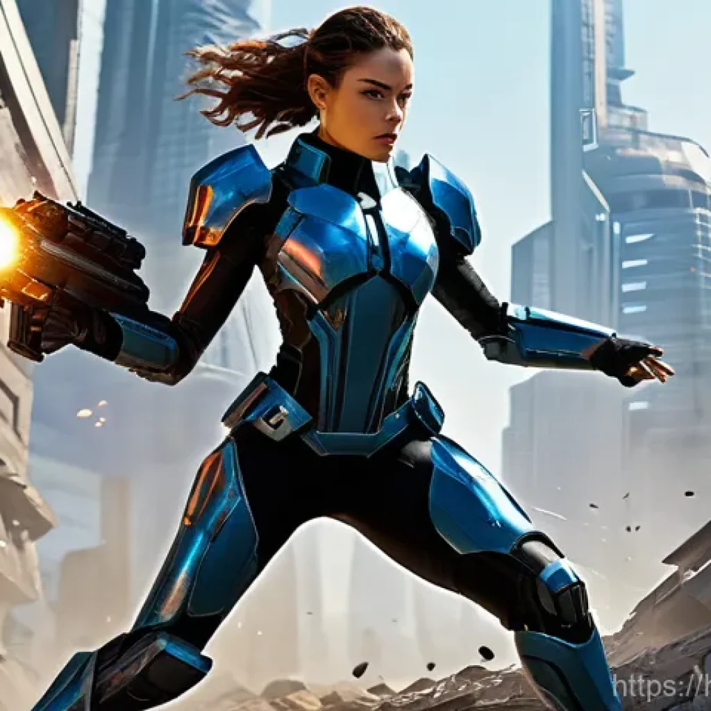 승리의여신 니케 추천 빌드 연구 - **Prompt 1: Dynamic Squad Battle in a Ruined City**
A dynamic, action-packed scene featuring a d...