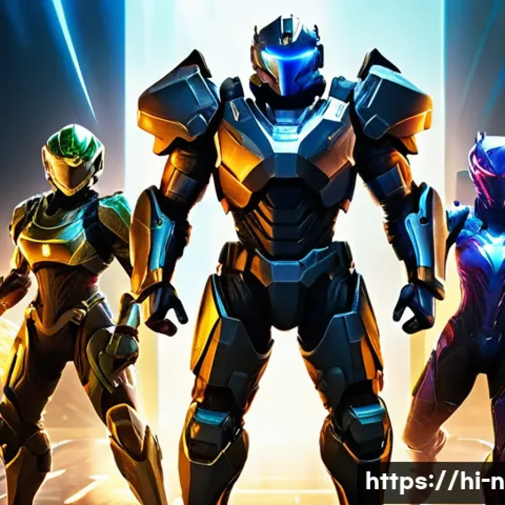 승리의여신 니케 스페셜 패키지 구성 - A dynamic scene featuring three powerful video game characters from a special package, each showcasi...