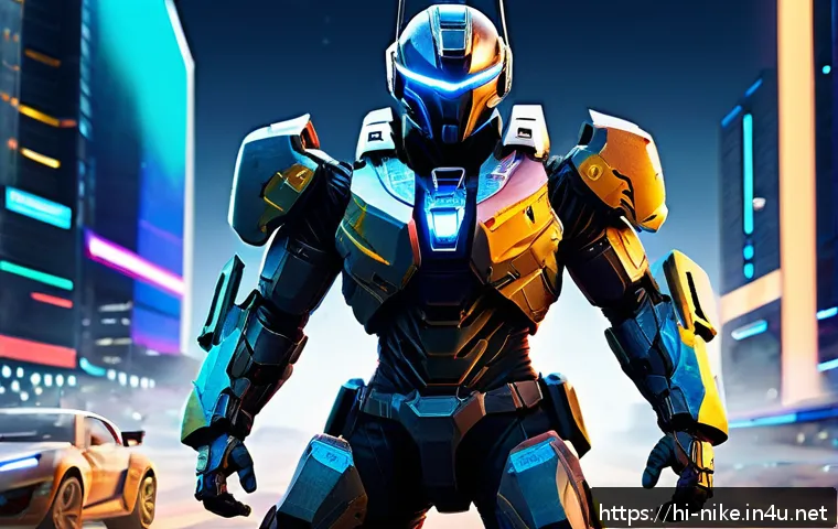 승리의여신 니케 신규 패키지 출시 소식 - A vibrant and detailed scene of a futuristic multiplayer game battle featuring diverse new character...