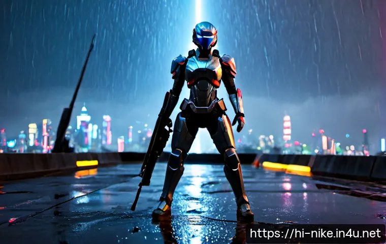 승리의여신 니케 팬아트 공모전 - Photorealistic cinematic fanart inspired by Goddess of Victory: Nikke, a determined female android s...
